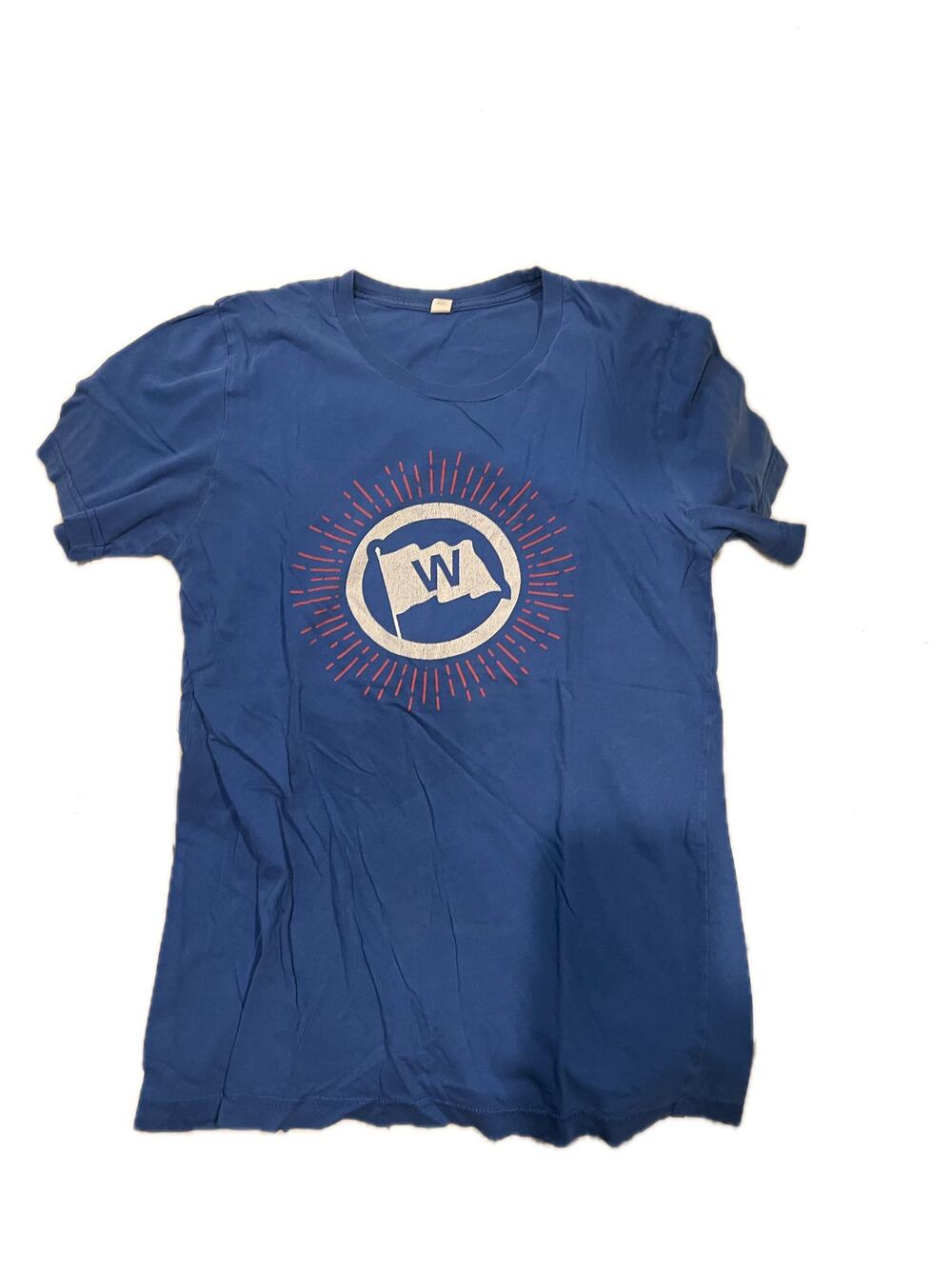 Canvas Chicago Cubs Fly the W T-Shirt Mens Small